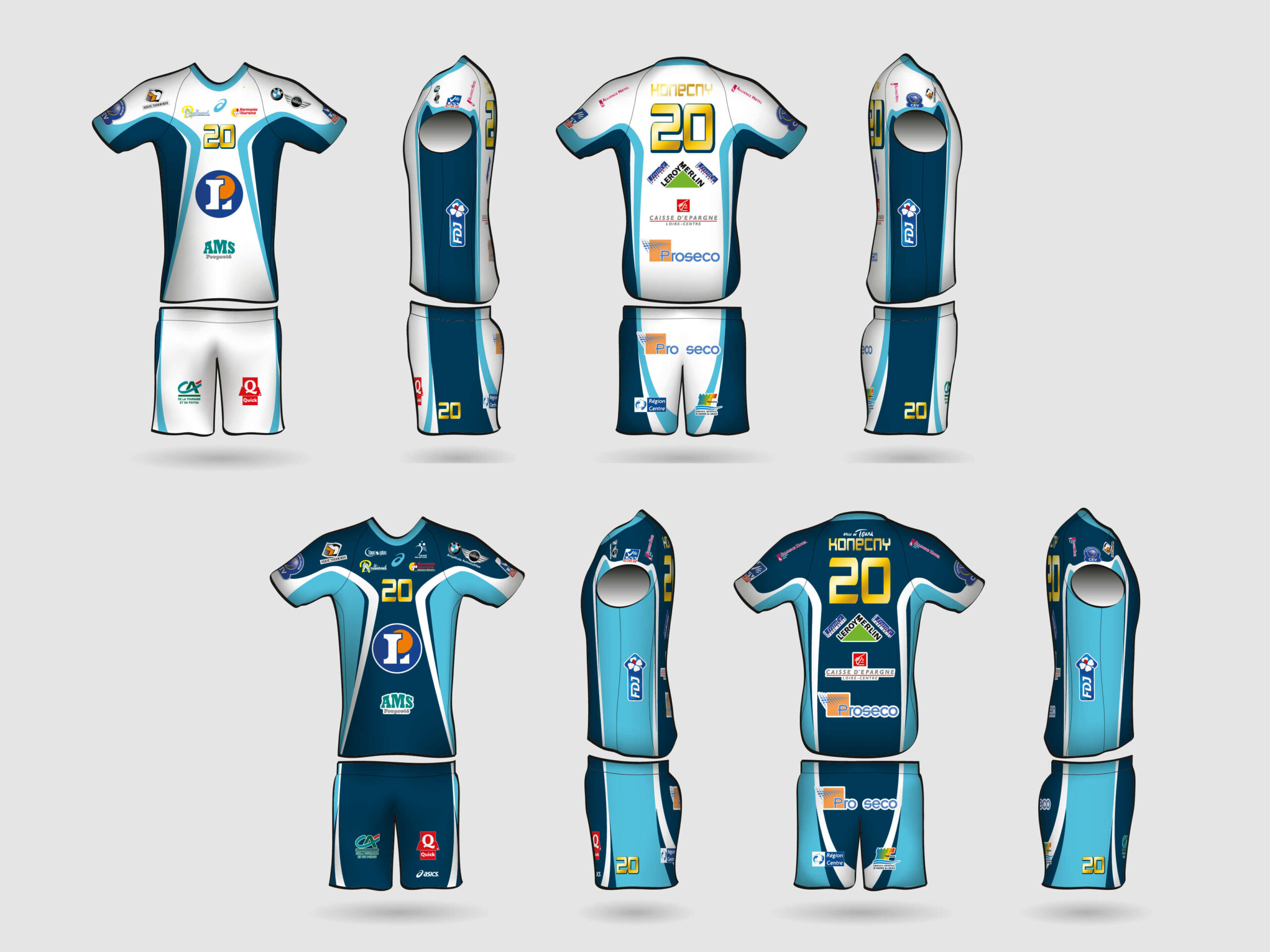 TVB - Design des maillots